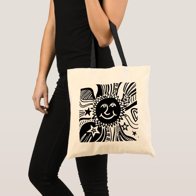 Personalised Sun Pattern  Tote Bag (Front (Product))