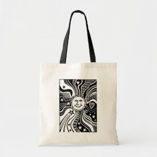 Personalised Sun Pattern  Tote Bag