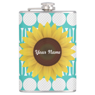 Personalised Sunflower Drinking Flask
