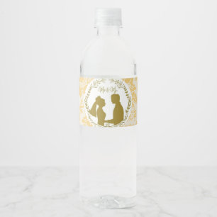 Personalised Sunflower Floral Water Bottle Label