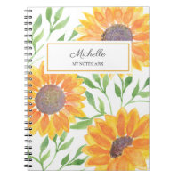 Personalised Sunflower My Notes