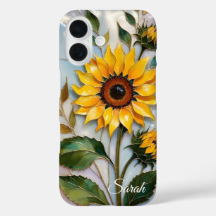 Personalised Sunflower Phone Case Floral