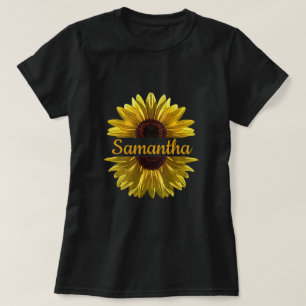 Personalised Sunflower T-Shirt