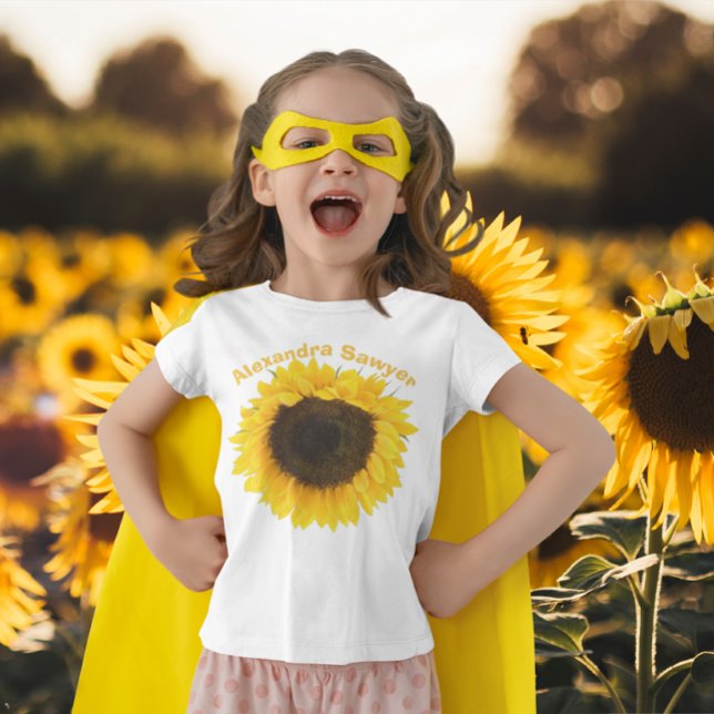 Personalised Sunflower Toddler T-shirt (Creator Uploaded)