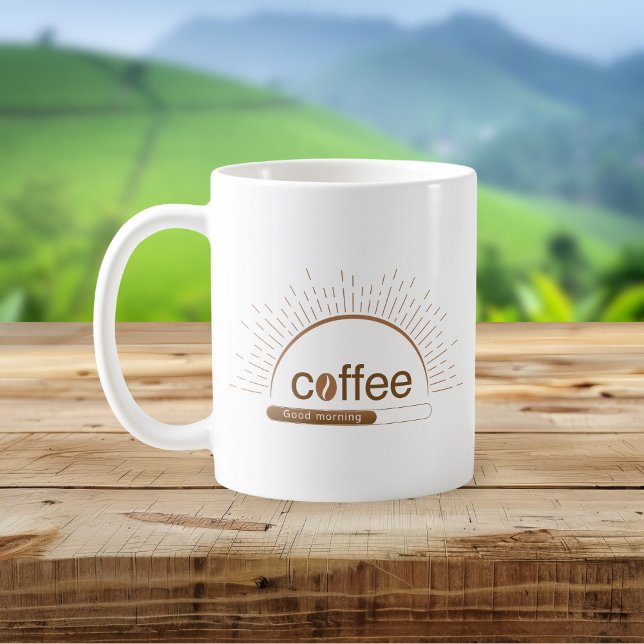 Personalised Sunrise Coffee Mug with Good Morning  (Creator Uploaded)