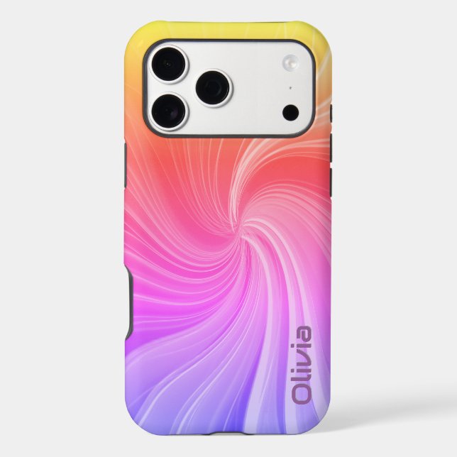 Personalised Sunset Swirl Marble (Back)