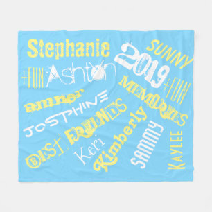 Personalised Sunshine Blanket 8 to 10 Names