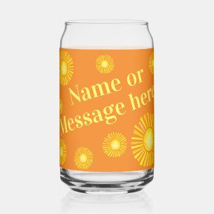 Personalised Sunshine Can Shaped  Glass