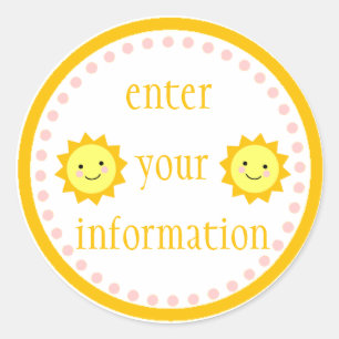 Personalised Sunshine Sticker