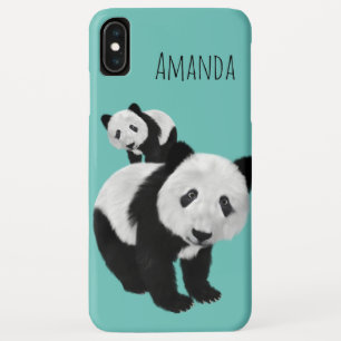 Personalised Super Cute Pandas - Changeable Colo Case-Mate iPhone Case