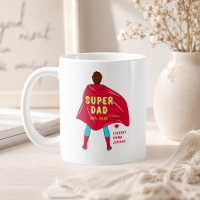 Personalised Super Dad Mug | Custom Kids Names