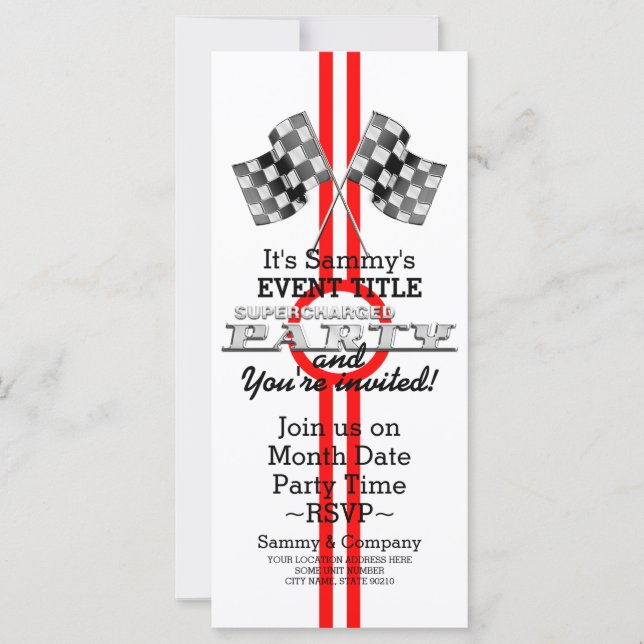 Personalised Supercharged Performance Party (Front)