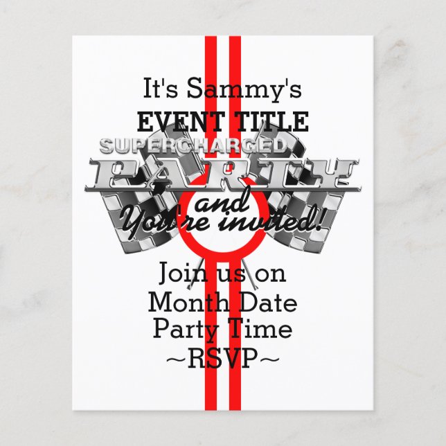 Personalised Supercharged Performance Party (Front)