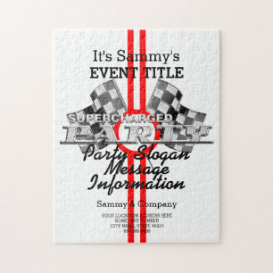 Personalised Supercharged Performance Party Jigsaw Puzzle
