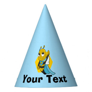 Personalised Superhero bee cartoon Party Hat