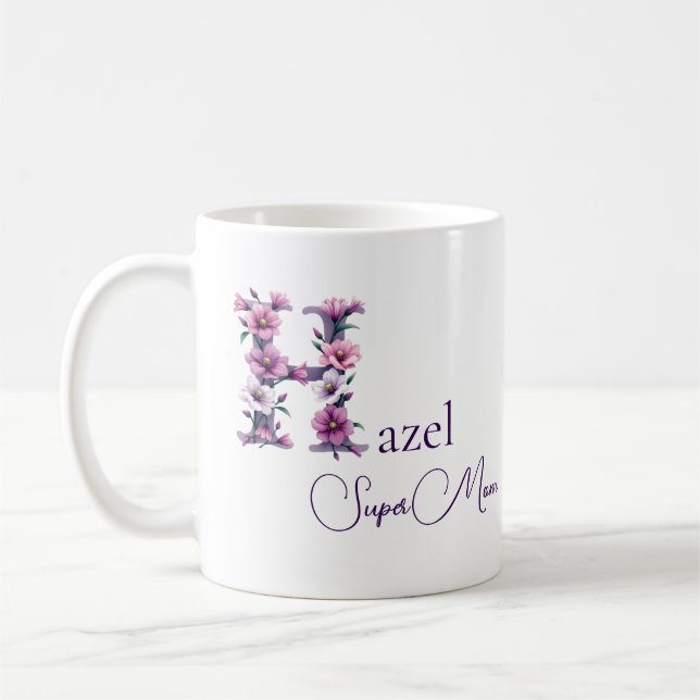Personalised SuperMom  Coffee Mug (Left)