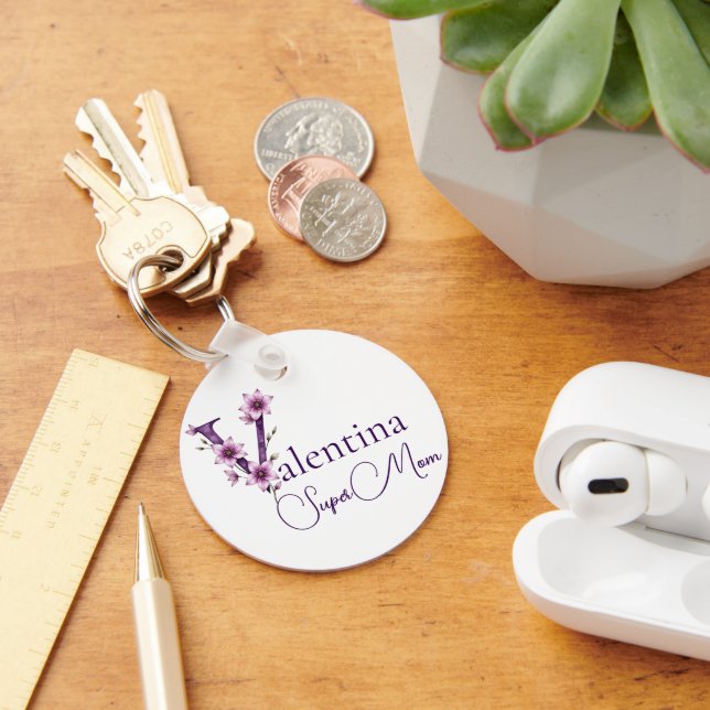 Personalised SuperMom  Key Ring (Desk)