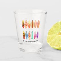 Personalised Surfboards Shot Glass