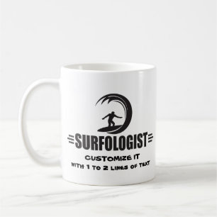 Personalised Surfer Coffee Mug