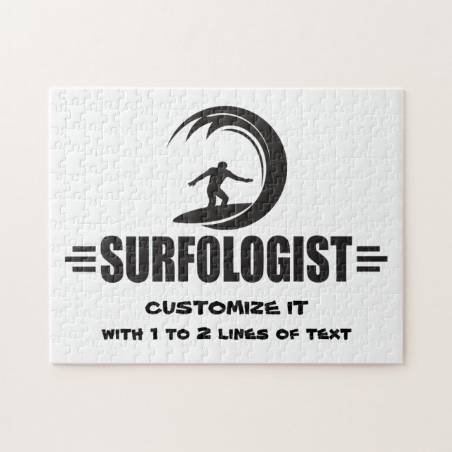Personalised Surfer Jigsaw Puzzle (Horizontal)