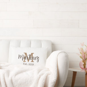 Personalised Surname Wedding Pillow