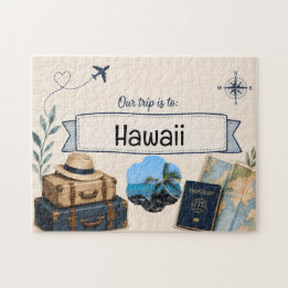 Personalised Surprise Trip Reveal Puzzle | Travel