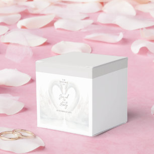 Personalised Swan Wedding Favour Boxes