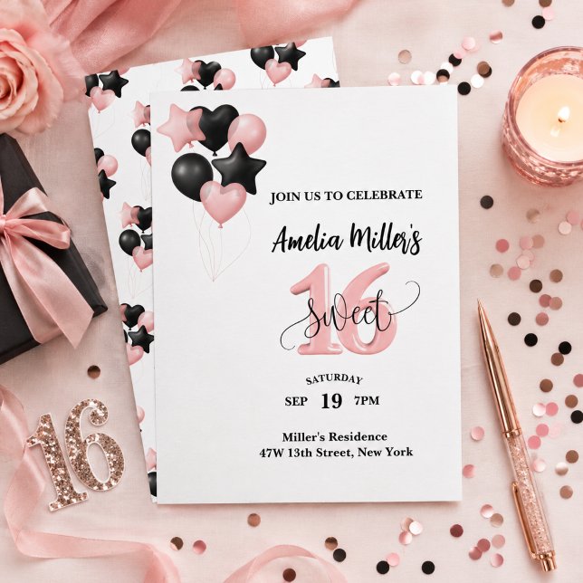 Personalised Sweet 16 Birthday Invitation (Creator Uploaded)