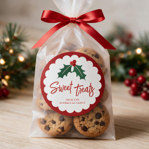 Personalised Sweet Baked Christmas Baking Sticker