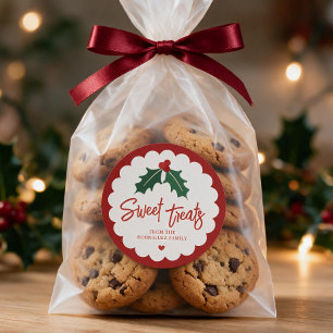 Personalised Sweet Baked Christmas Baking Sticker