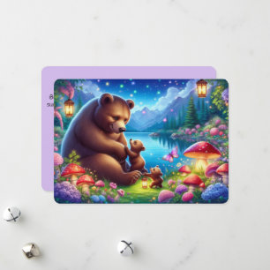 Personalised Sweet Bear Family Mother’s Day Card