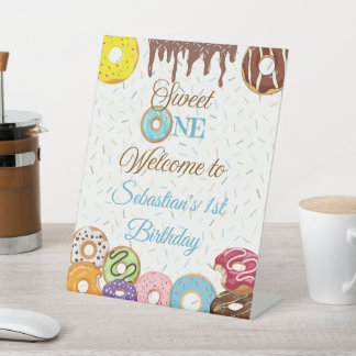 Personalised Sweet One First Birthday Welcome Sign