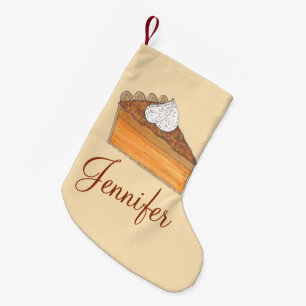 Personalised Sweet Potato Pie Christmas Dessert Small Christmas Stocking