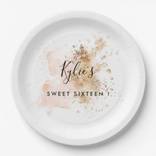Personalised Sweet Sixteen 16Th Birthday Paper Plate