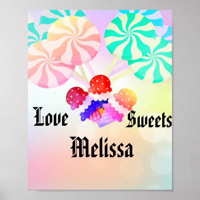 Personalised Sweet Treats Poster (Front)
