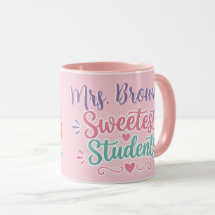 Personalised Sweetest Students Teacher Coffee Mug
