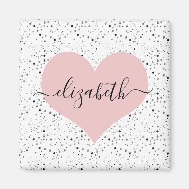 Personalised sweetheart  magnet (Front)