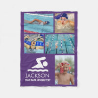 Personalised Swimming Photo Collage Swimmer's Name
