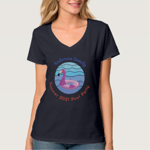 Personalised Swimming pool Party T-Shirt