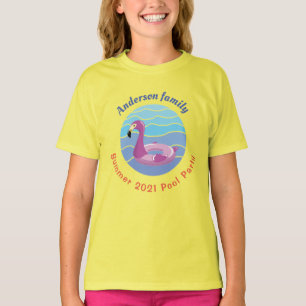 Personalised Swimming pool Party T-Shirt
