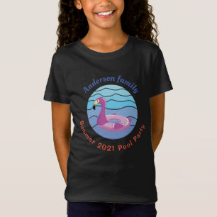 Personalised Swimming pool Party T-Shirt