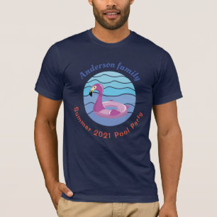 Personalised Swimming pool Party T-Shirt