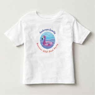 Personalised Swimming pool Party Toddler T-Shirt