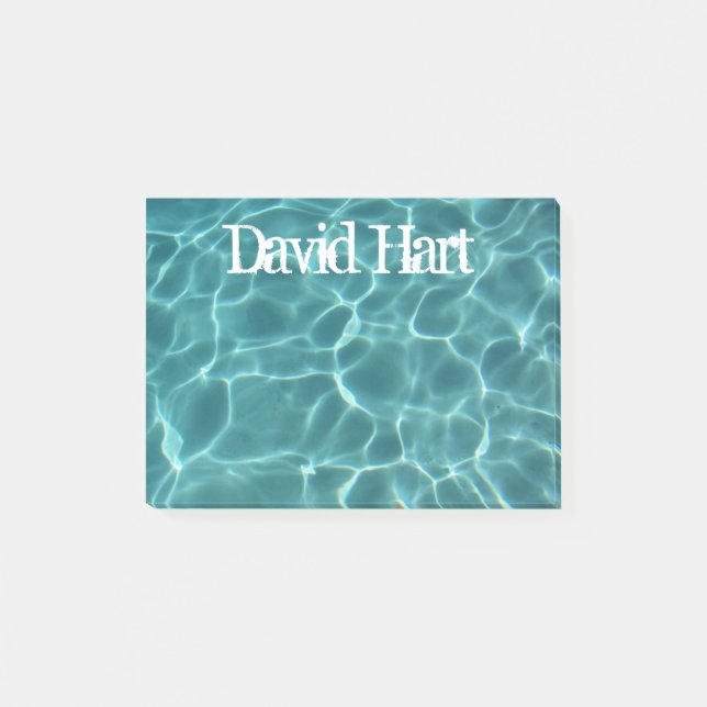 Personalised Swimming Pool Post-it Notes (Front)