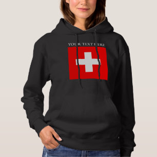 Personalised Switzerland Flag Schweiz Swiss Europe Hoodie