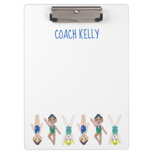 Personalised Synchro Synchronised Swim Coach Gift Clipboard