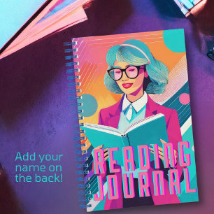 Personalised Synthwave Reading Journal