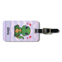 Personalised T-Rex Dinosaur Bag Tag