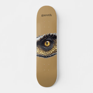 Personalised T Rex Dinosaur Eye Skateboard
