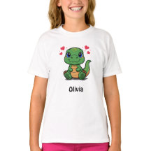 Personalised T-Rex Dinosaur Kids T-Shirt